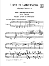 Lucia Di Lammermoor. - DONIZETTI - Partition - Opéras